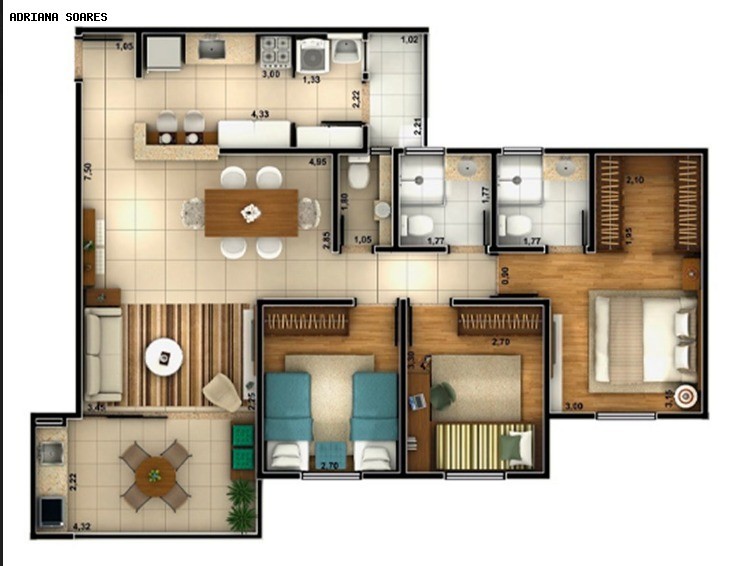 Apartamento para Venda em Sorocaba / SP no bairro Parque Campolim